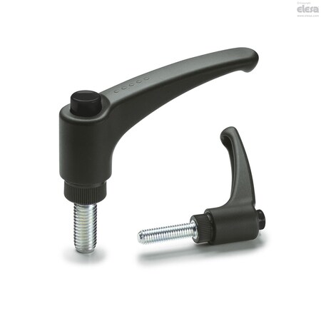 Elesa Zinc-plated steel threaded stud, ERX.44 p-1/4-20x1-C1 ERX-p (inch sizes)